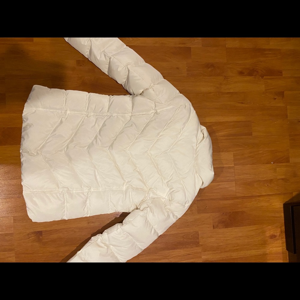 Land’s End Down Puffer Coat, Jacket Winter White - image 3